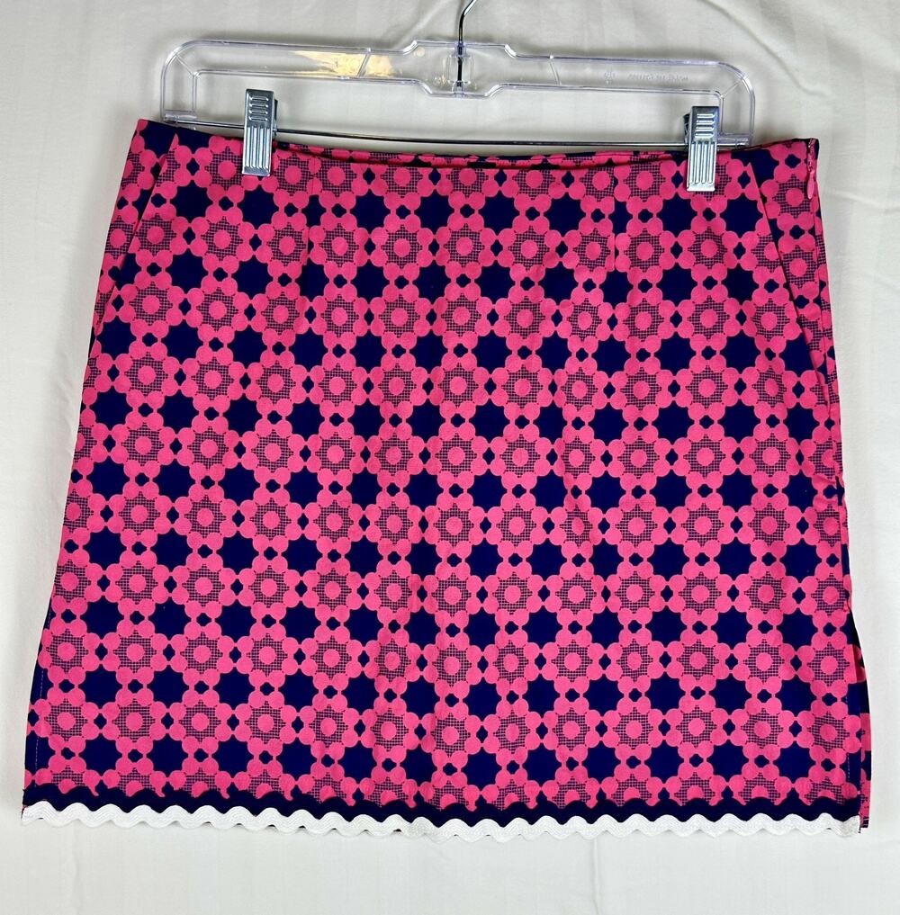 Golftini Wheels Up Pink Geometric Golf Skort NWT Size 4 Activewear